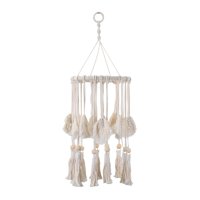 Magideal - Pantalla De Lámpara De Macramé, Colgante Colgante, Pantalla Bohemia, Tapiz Tejido Decorativo, Cubierta De Luz Colgante Para Oficina, Cafetería, Sala