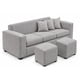 thumbnail image 3 of Living Venus 3 Cuerpos + 2 Pouf Gris, 3 of 4