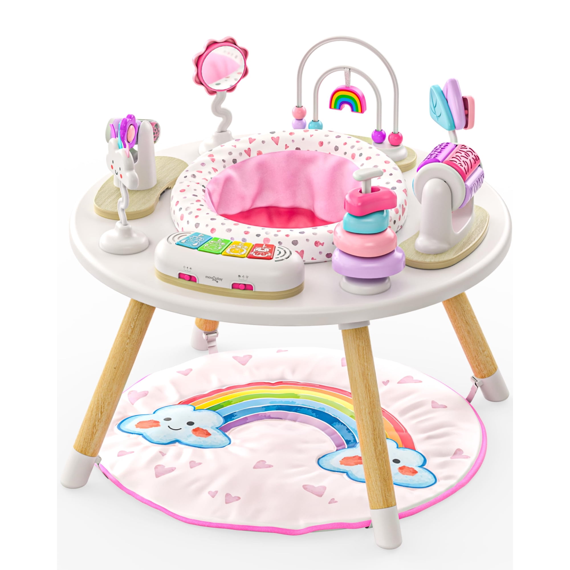 Centro De Actividades Para Bebés Move2play 4 En 1 Con Juguetes Montessori
