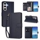 thumbnail image 2 of Funda Cartera Trébol para Samsung Galaxy S24 FE con Ranuras Tarjetas y Carga Inalámbrica Azul oscuro, 2 of 6