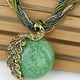 thumbnail image 4 of Ethnic Style Peacock Pendant Necklace with Bohemian Leaf Design and Gemstones for Women and Girls, 4 of 5