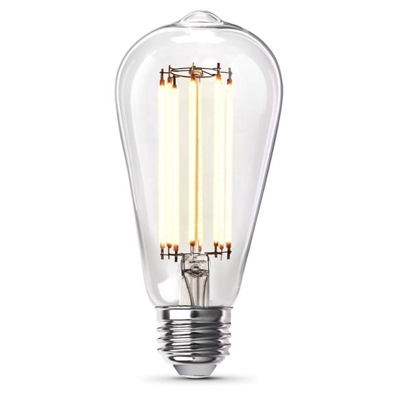Bombilla LED de filamento Feit ST19 E26 (mediana), 16,5 W, 2 unidades