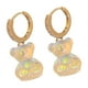thumbnail image 3 of Pendientes colgantes de oso, pendientes de gota de oso, regalo de joyería, pendientes de tuerca con forma de gota de animal, bonitos pendientes de oso, 3 of 5