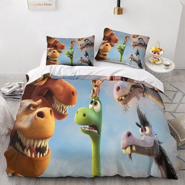 The Good Dinosaur Bedding Sets,Cartoon Dinosaur Duvet Cover,Boy children Bedclothes Bed Linen,Dinosaur Theme Quilt Cover Bed Sheets