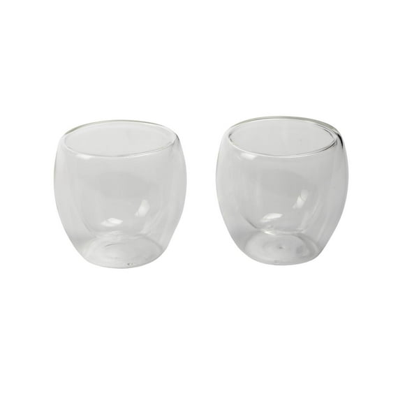 Set 2 Vasos Taza Doble Pared Café Espresso 80ml Haussen