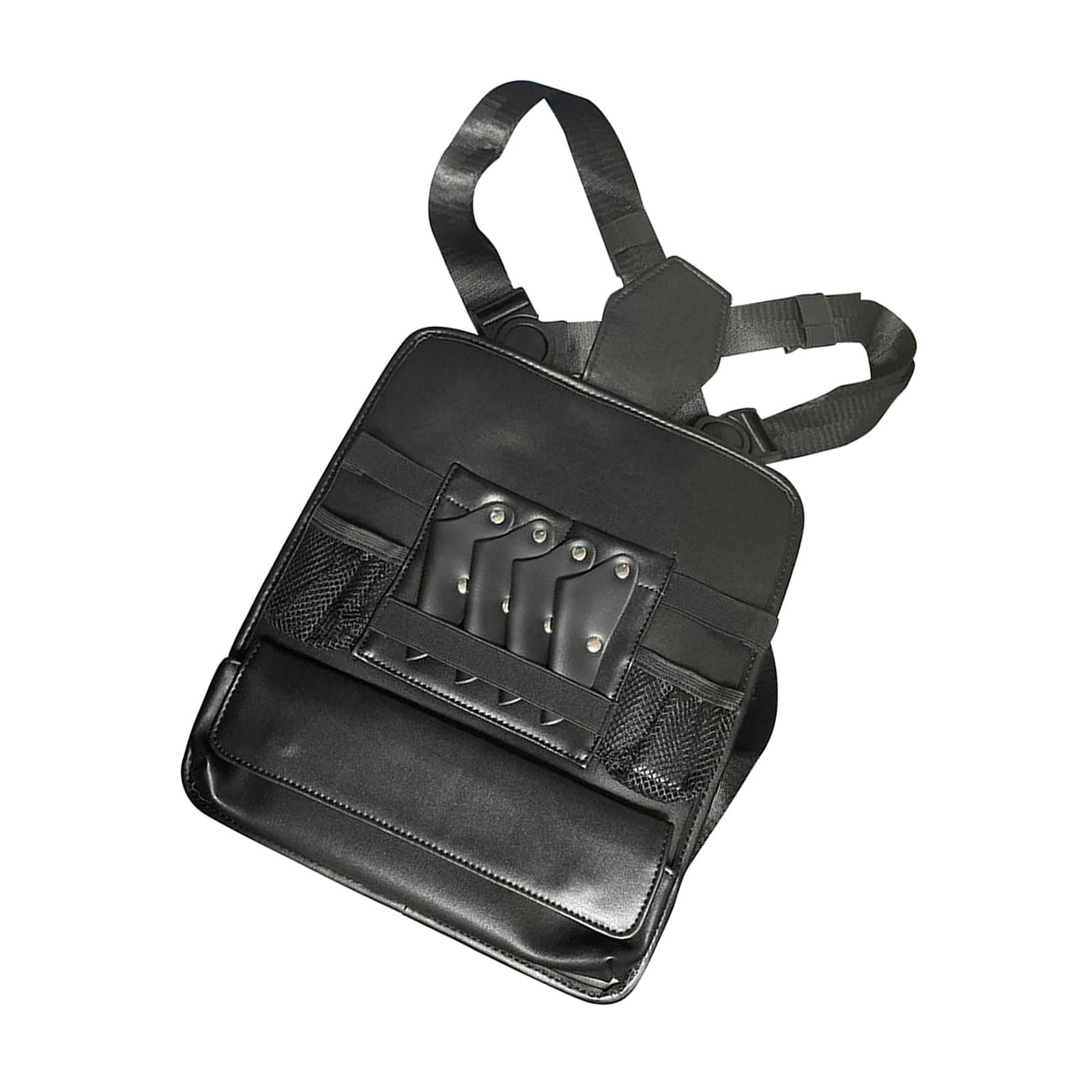 Ioensy - Bolsa De Pecho Para Peluquero, Bolsa De Tijera Para Peluquería, Bolsa De Herramientas Para Estilista Que Ahorra Espacio, Color Negro
