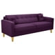 thumbnail image 2 of Sofa New Retro 3CG Felpa 01 Morado, 2 of 6