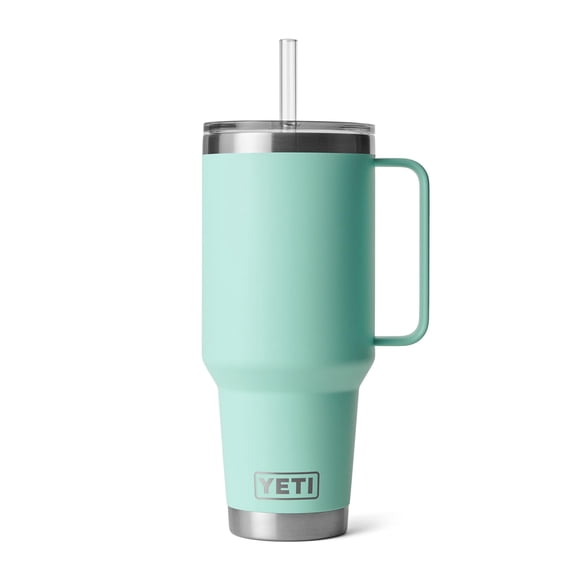 Vaso YETI Rambler de 1,25 litros con asa y tapa con pajita Seafoam