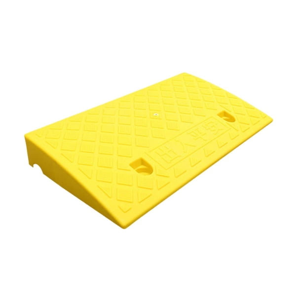 Rampa de entrada para vehículos de automóviles, rampa de acceso para vehículos de servicio pesado, rampa de acceso para automóviles, camiones, scooter Alto 7cm Amarillo