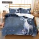 thumbnail image 1 of v1213 Bed Sheets Elk God Of Luck Soft And Comfortable Customizable Comforter Bedding Sets Bedding Set Luxury Quilt Cover Personalized Bedding 3-Piece Bedding Set (1 Duvet Cover + 2 Pillow Shams) Bed S, 1 of 5