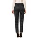 thumbnail image 3 of INSPIRE CHIC Pantalones de Tartán a Cuadros para Mujer de Regreso a Clases, Cintura Alta Elástica, Rectos y Largos, Talla M, Negro, 3 of 7