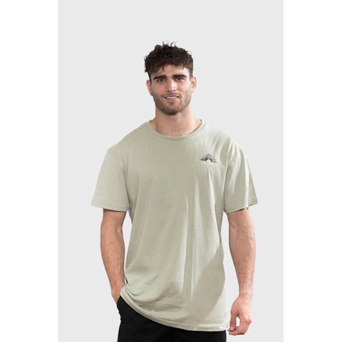 Polera Orgánica Elements Verde Hombre Falcone