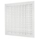 thumbnail image 1 of Uxcell 18" x 18" Difusor de Suministro de Aire Ajustable, Cubierta de Ventilación HVAC de Aluminio con Doble Deflexión para Pared Lateral, Techo, Piso, Sistema HVAC, Blanco, 1 of 5