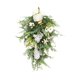 thumbnail image 1 of Swag Floral De Jacinto De Rosa Blanca Artificial Hecho A Mano Para Decoración De Ventanas De Boda, 1 of 5