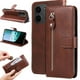 thumbnail image 3 of Funda con Cremallera para Xiaomi Poco C85, Carcasa Cartera de Cuero PU con Soporte y Tarjetero, 3 of 5