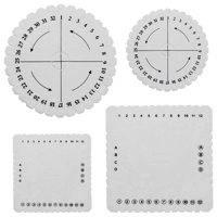 Magideal - 4 Uds. De Tejer De Bobina De Licencia De Espuma Forma Forma Forma + De Cuadrado Licencia De Cordón De Abalorios Para Diy Alambre De Fino