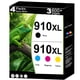 thumbnail image 1 of Cartuchos de tinta KUF 910XL de alto rendimiento, paquete combinado de 4 unidades HP 910, 1 of 7