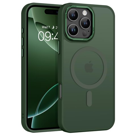 Funda De Teléfono Bentoben Para Iphone 16 Pro Max 6.9 Verde Translúcido