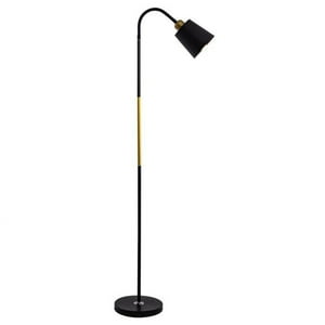 Crusec - Lámpara De Pie Estilo Nórdico Para Lectura Sala De Estar - Negra