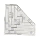 thumbnail image 2 of Regla De Tela De Corte Para Patchwork Coser Quilting Yardstick 170x170mm B, 2 of 5