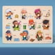 thumbnail image 1 of Children's Mushroom Nails Hand Grab Board Early Education Puzzle Wooden Puzzle Toys Fruit And Vegetable Cognitive Plane Puzzle Puzzle, 1 of 5