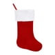 thumbnail image 5 of Saco colgante de terciopelo navideño Medias navideñas de Papá Noel Adornos novedosos Bolsas de regalos navideñas para niños para decoración del hogar rojo, 5 of 5