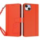 thumbnail image 3 of Funda Cartera Trébol para iPhone 15 Plus con Ranuras Tarjetas y Carga Inalámbrica Naranja, 3 of 6