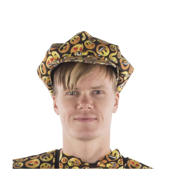 Cap Dress Up America con estampado de caritas sonrientes para adultos