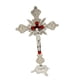 thumbnail image 3 of Crucifijo De Pie 10 Pulgadas Cruz De Mesa De Metal Para Mesa Capilla Decoración Del Hogar Plata, 3 of 5