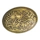 thumbnail image 2 of Nórdico Medieval Vikingo Escudo Símbolo Broche óvalo Mantón Suéter Pin Oro, 2 of 5
