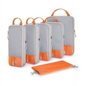 Bagsmart Organizadores De Equipaje Con Compresión 6 Pzs Naranja