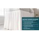 thumbnail image 5 of Falda de cama Shreem Linen Twin XL 91 cm blanca de microfibra, 5 of 9