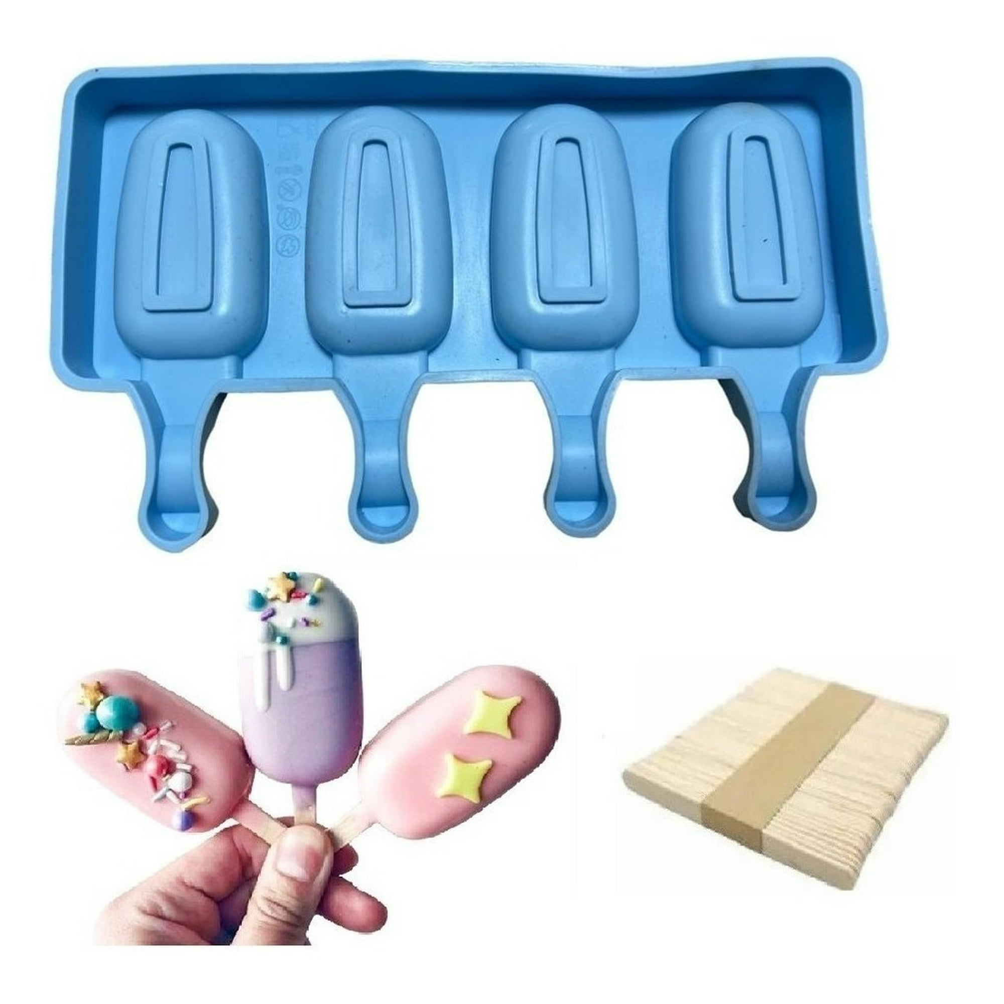 Genérico - Moldes De Silicona Para Helados Molde Paletas Helado Paleta