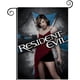 thumbnail image 1 of Resident Evil-bandera de jardín temática. Regalo perfecto para fans, amigos y familiares, ideal para actividades al aire libre y decoración de fiestas.28CM*45CM, 1 of 5