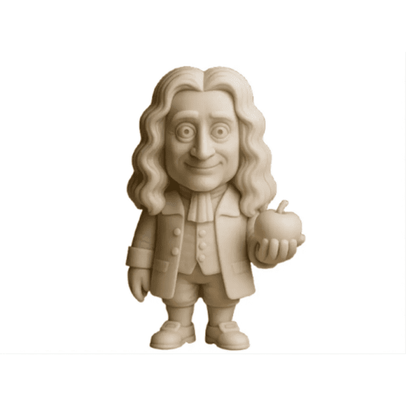 Figura Decoración de Isaac Newton de pie
