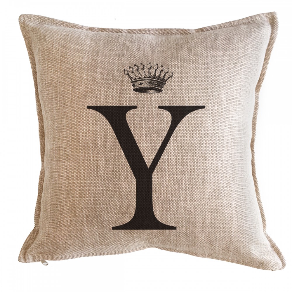 Tuyo Print - Cojín Letra Corona Y 45X45