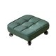 thumbnail image 5 of Taburete Con Ruedas Cuadrado De Baja Altura Asiento De Cuero Pu Robusto Altura Práctica 12 Cm Verde, 5 of 5