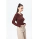 thumbnail image 2 of Polera Mujer Rib Chocolate, 2 of 4