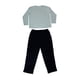 thumbnail image 2 of Pijama Hombre Algodón Solid Gris Negro Talla L, 2 of 2