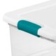 thumbnail image 3 of Caja de almacenamiento Sterilite 14948012 de 15 cuartos de galón, plástico blanco/transparente, 3 of 9