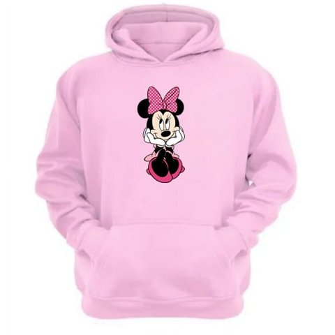 Genérico - Polerón Canguro Ratoncita M. Rosa Talla M Unisex