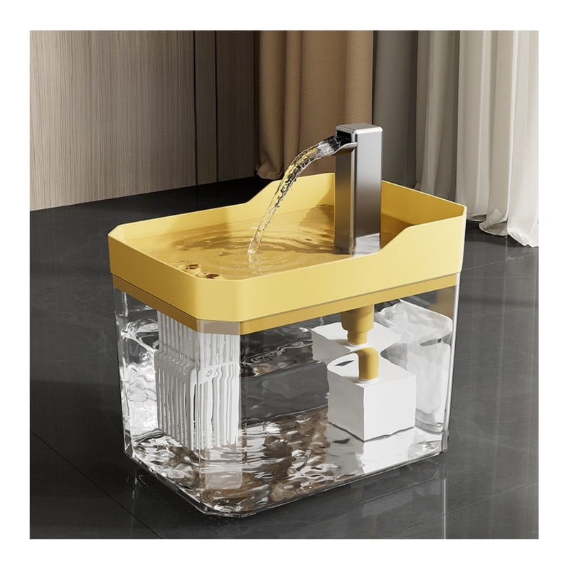 Babyluna - Bebedero Fuente Para Mascotas Agua Filtrada Gris