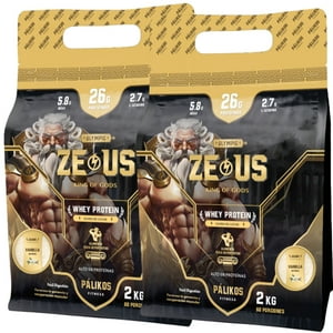 Palikos Fitness - Pack Doble De Proteína 4Kg 100% Whey Protein - 2 X Doypack De 2Kg(2 Vainilla)