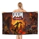 thumbnail image 1 of Doom Eternal Toalla de playa de secado rápido con diseño temático, regalo para mujeres y niñas, ideal para cumpleaños, fans, amantes de la música, uso en la playa o al aire libre, 78 × 180 cm, 1 of 6