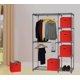 thumbnail image 5 of Cubos de almacenamiento simples para el hogar, plegables, 28 cm, color rojo, paquete de 6, 5 of 7
