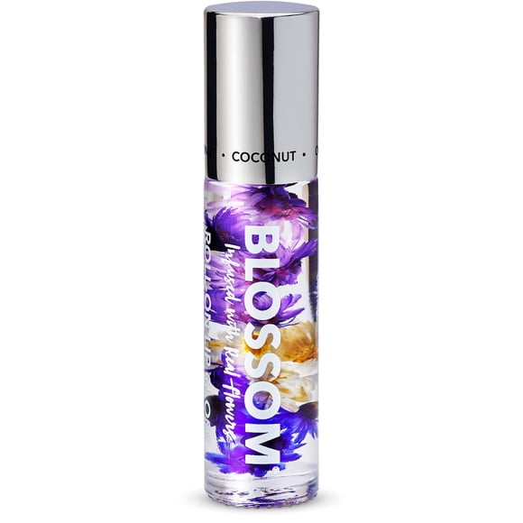 Brillo labial roll-on con aroma a flores Blossom, con flores reales, coco