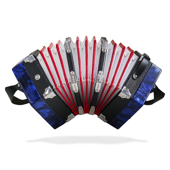 Concertina Kekangerly de 20 Teclas Azul para Principiantes