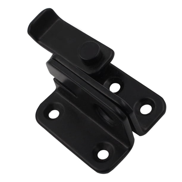 Pestillo Abatible Para Puerta, Pestillo De Seguridad Para Puerta, Cierre Para Ventana De Garaje, Granero, Negro, S, Abierto A La Derecha