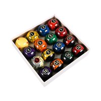 Magideal - 16X Bolas De Billar, Bolas De Mesa De Billar, Equipo De Billar, Juego Completo De Bolas De Billar De 57,2Mm/2,25 Pulgadas Para Sala De Juegos, Bares Y