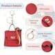 thumbnail image 3 of Mini Mochila Llavero, Monedero Llavero de Cuero PU, Llavero de Mochila, Rojo, 3 of 7